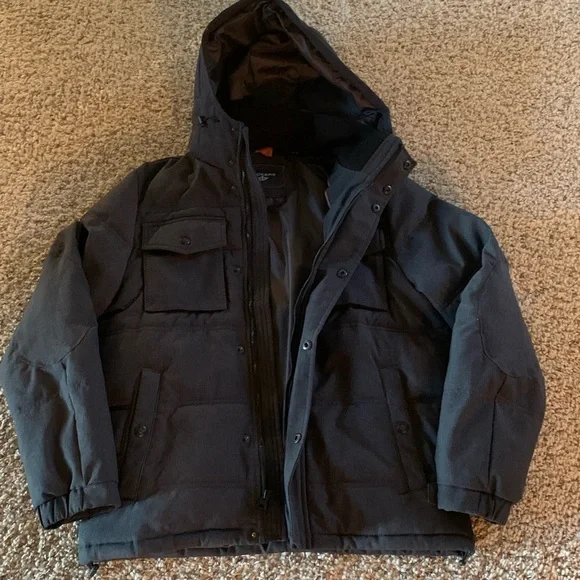 Dark Gray Dockers S winter coat Like new - Picture 5 of 7